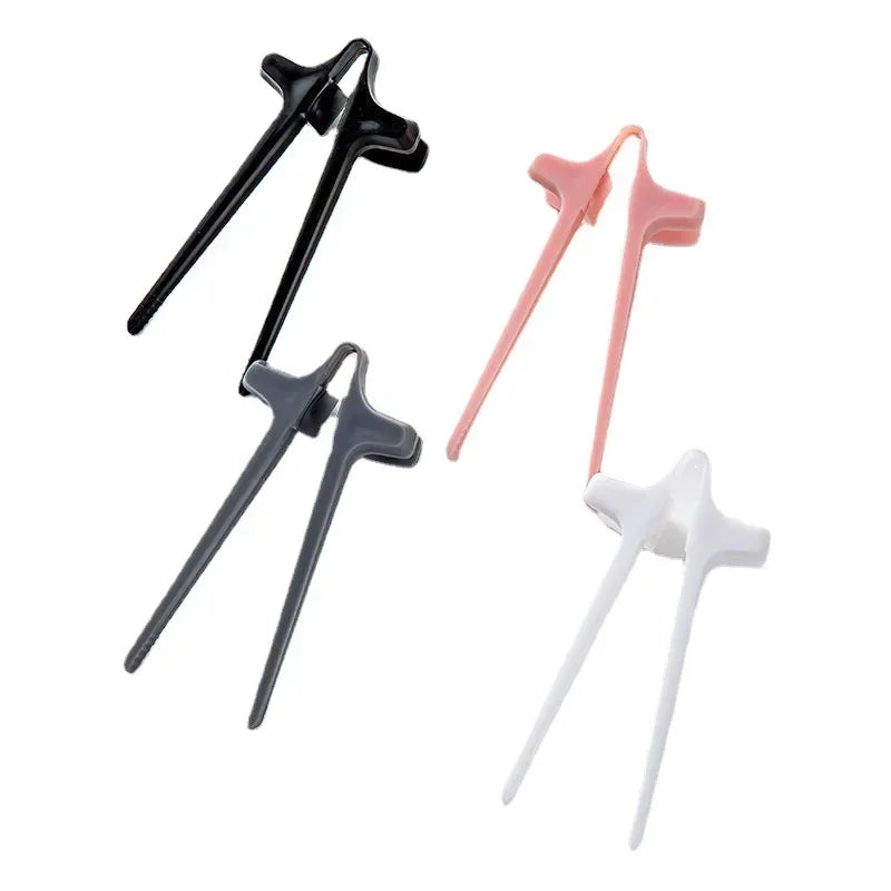 4 Finger Chopsticks Lazy Auxiliary Chopsticks Hold Snacks Not Dirty Hands Chopsticks Finger Ring Play Game Lazy Artifact