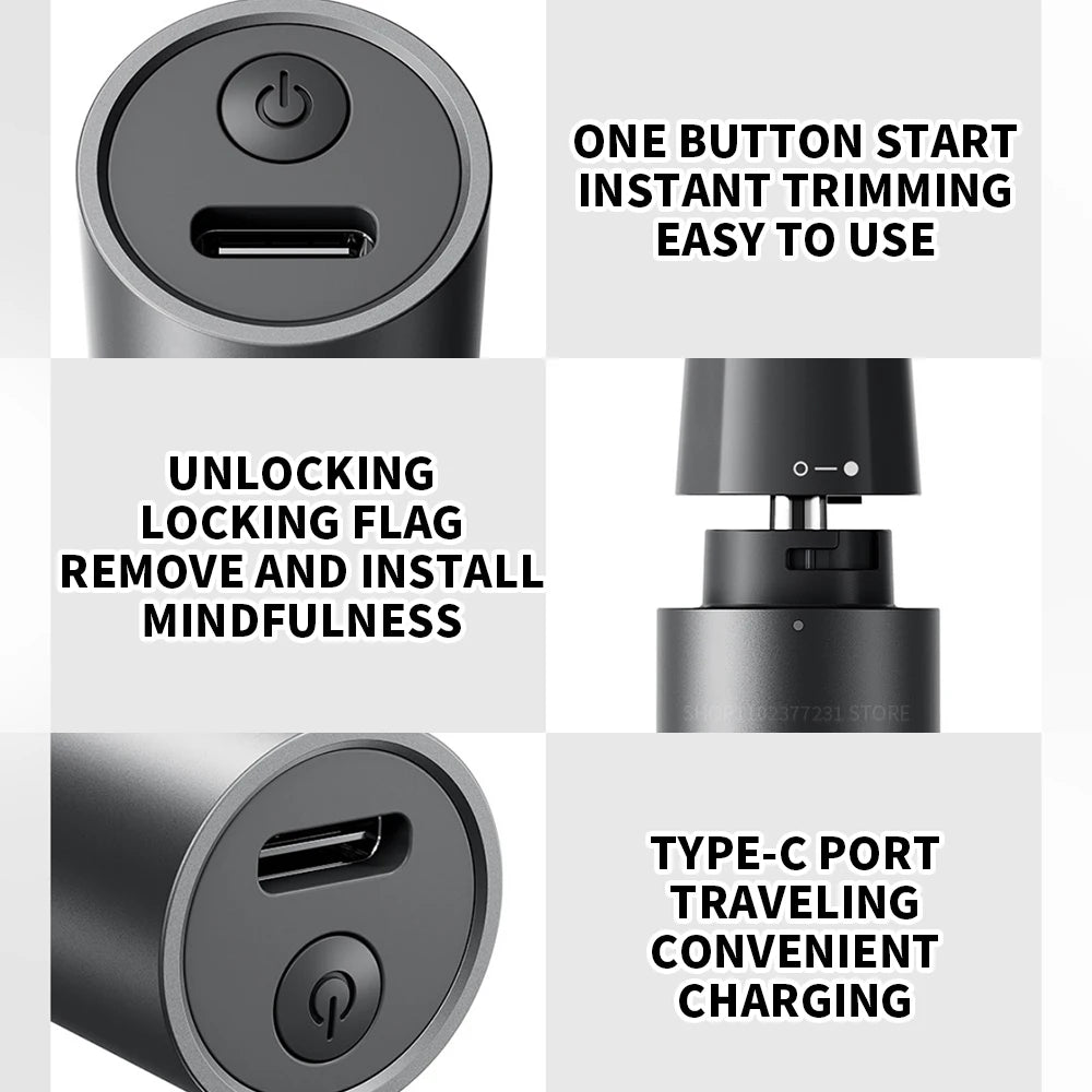 NEW XIAOMI Mijia Electric Nose Hair Trimmer Portable Nose Ears Hair Eyebrow Trimmer for Men Rechargeable Painless Clipper