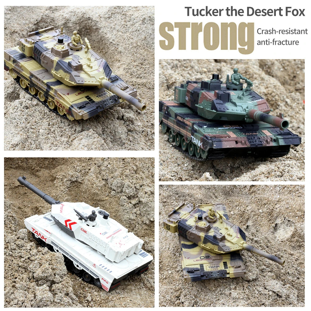 2.4G Tracked Simulation Remote Control Tank Water Bomb Spray Remote Control Vehicle War Armored Vehicle Model Children Toy Gift