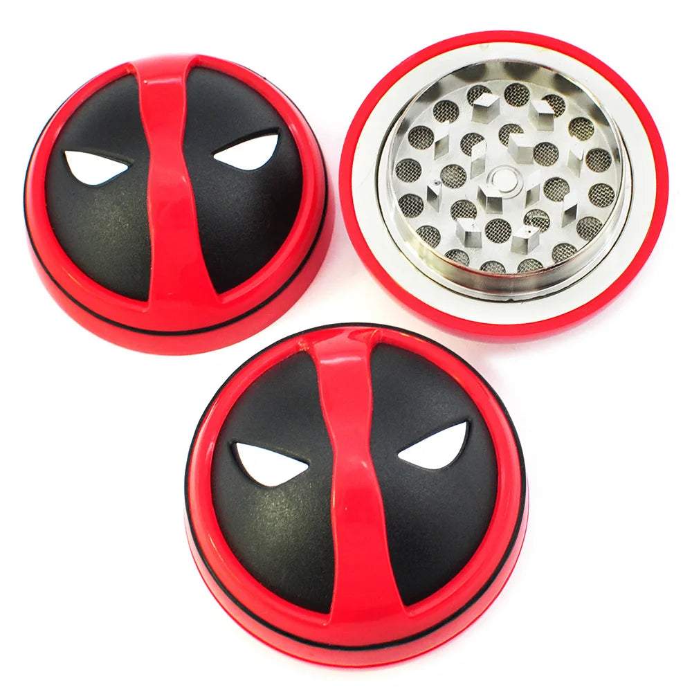 2" Ball Grinder Metal Cartoon Smoke 3 Layers Miller Tobacco Herb Grinder Round Zinc Alloy Mill Spice Crusher Accessory