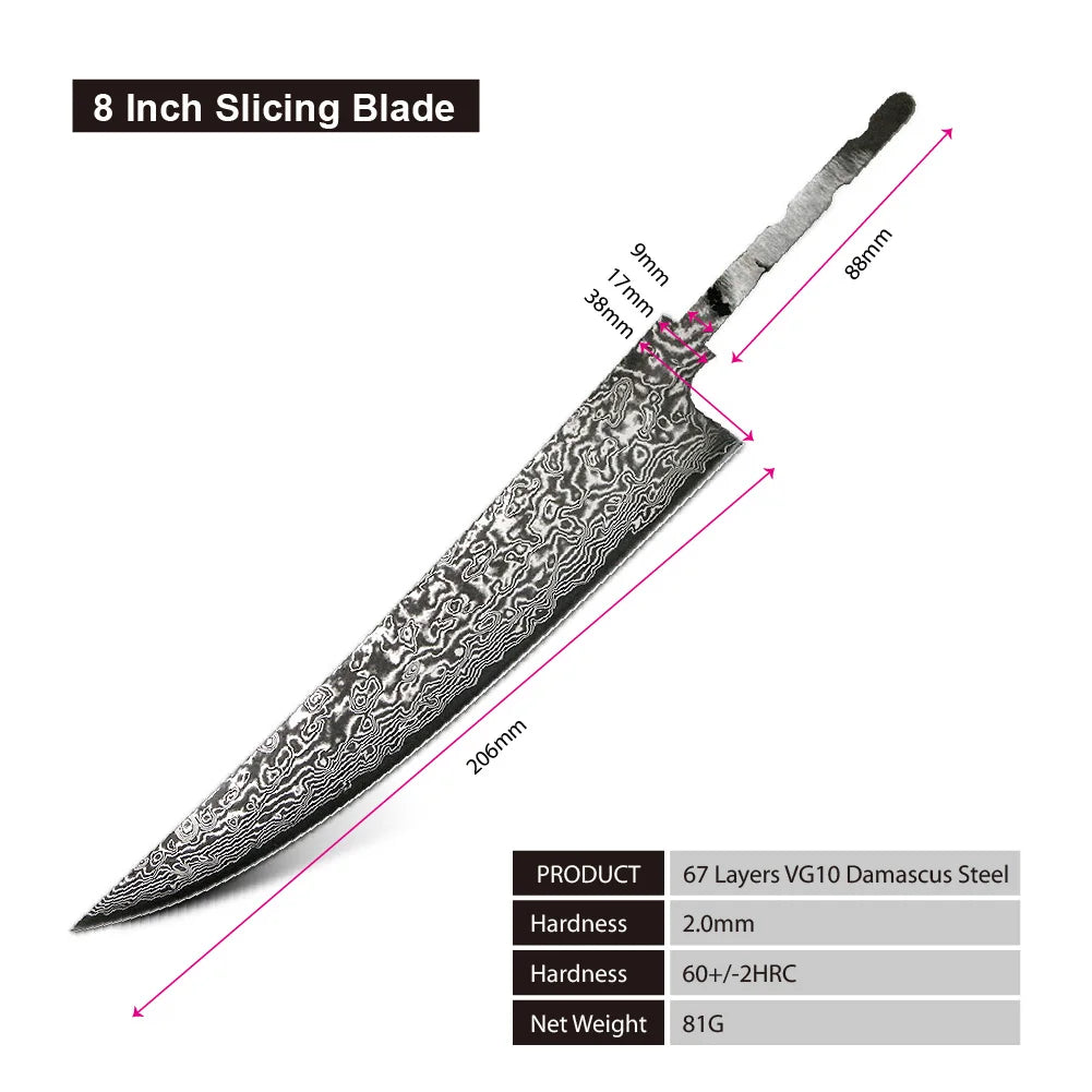 Amber Knife High Quality Kitchen Tools Blade Japanese Damascus Steel Very Good Price Global Shipping