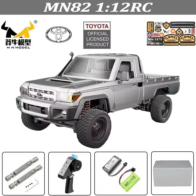MN128 1/12 RC Car 4WD Jeep Model 2.4G Remote Control LED Light 4X4 Off Road 4WD Climbing RC Truck Electric Toy Car Gift for Boy