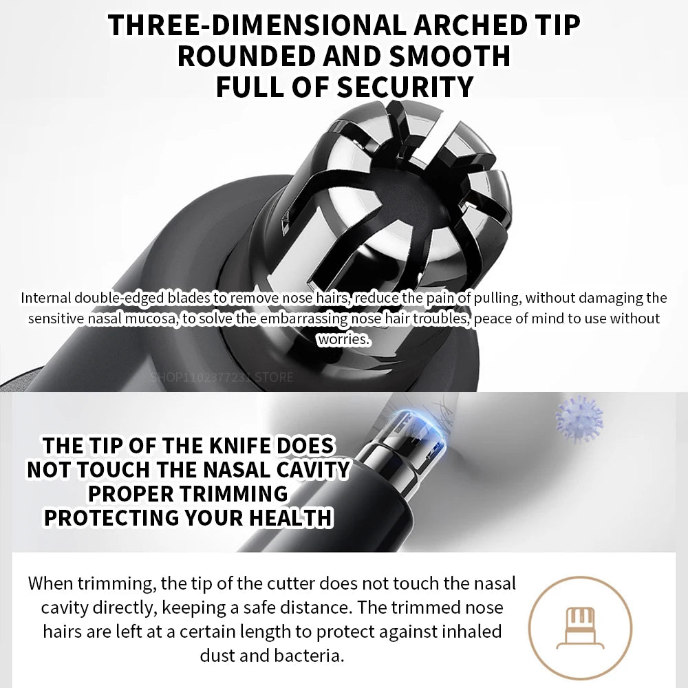 NEW XIAOMI Mijia Electric Nose Hair Trimmer Portable Nose Ears Hair Eyebrow Trimmer for Men Rechargeable Painless Clipper