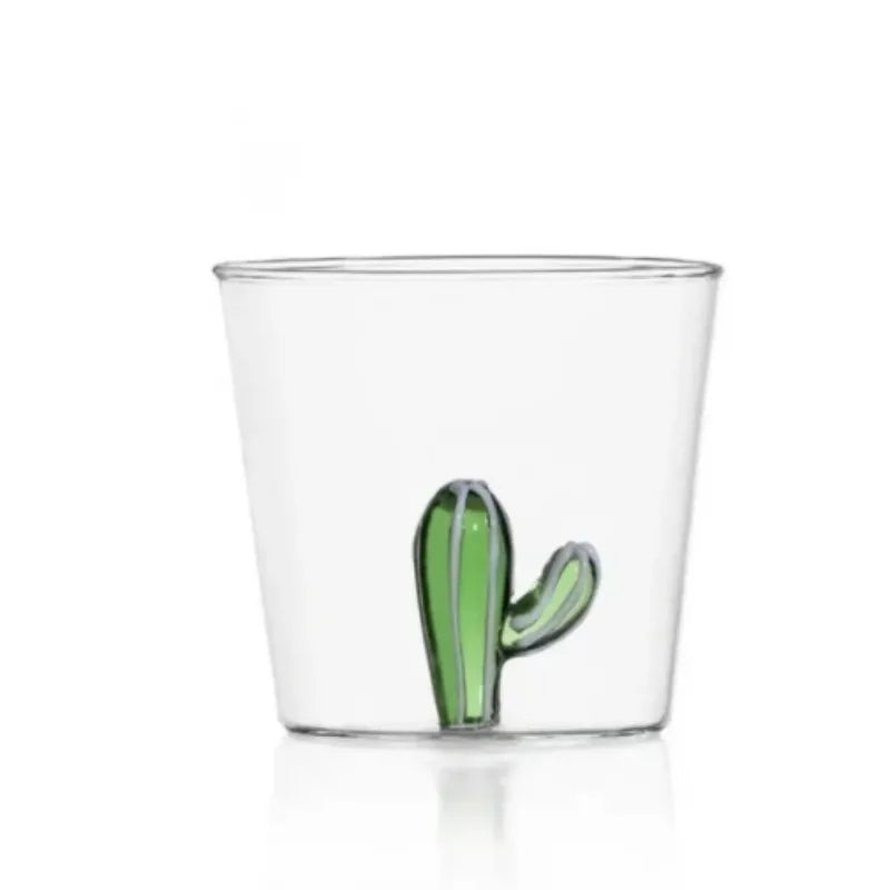 Glass Cup 3D Cartoon Animal Shape Glasses Home Cute Water Coffee Glass Single Layer Cup with Guests Juice Cold Drink Cup