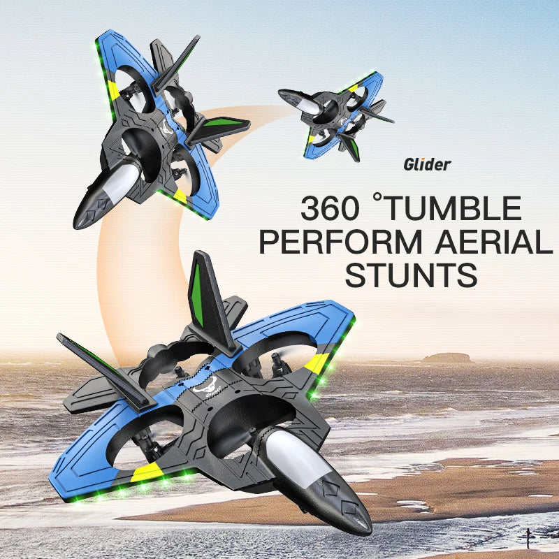 RC Aircraft Fighter 2.4G 4CH 6-Axis Gyroscope Automatic Balance 360° Rollover EPP RTF Electric RC Glider Airplane Toys For Kids