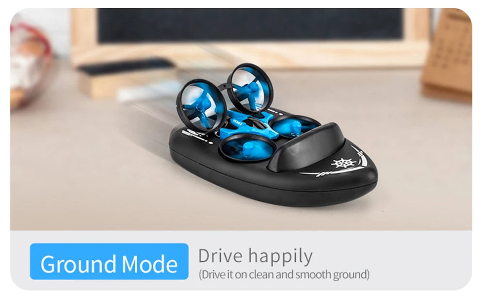 JJRC H36 1:20 Remote Control Ship Three Modes 2.4G Quadcopter Boat Helicopter UAV Rc Drone with Light Kids Toys Children's Gift