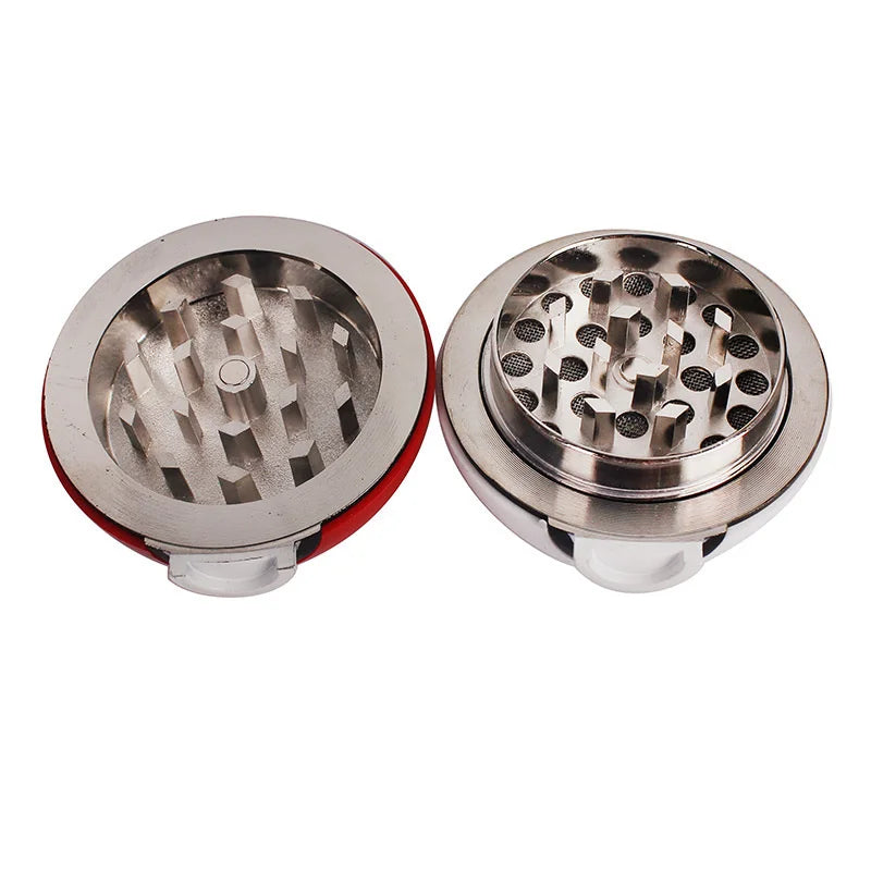 Cute Herb Grinder for Smoke Tobacco Grinder With Zinc Alloy Metal Sharp Teeth 3 Layers Tobacco Crusher Pokeball Grinder