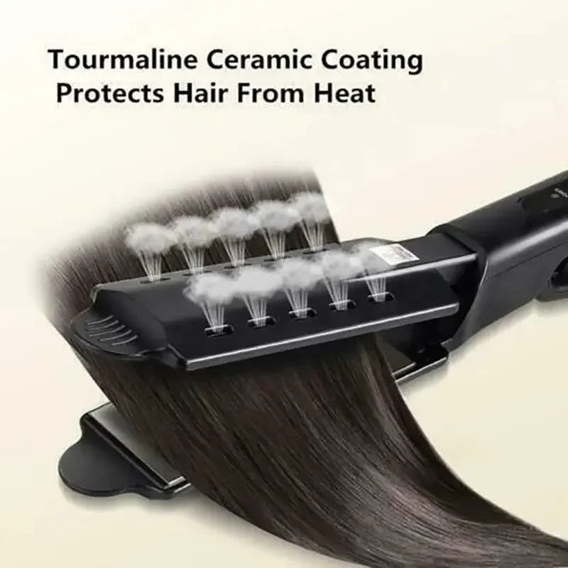 Hair Straightener For Women Widen Panel Four-gear Temperature Adjustment Ceramic Tourmaline Ionic Flat Iron Hair Straightener