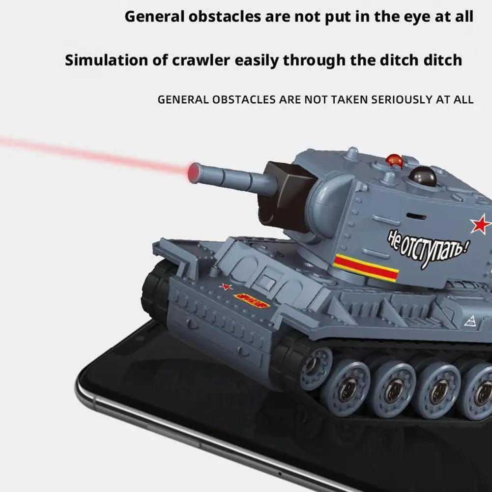 Mini Scale RC Battle Tanks - Safe Infrared Combat System with Rotation, Parent-Child Interactive Military Toys for Boys