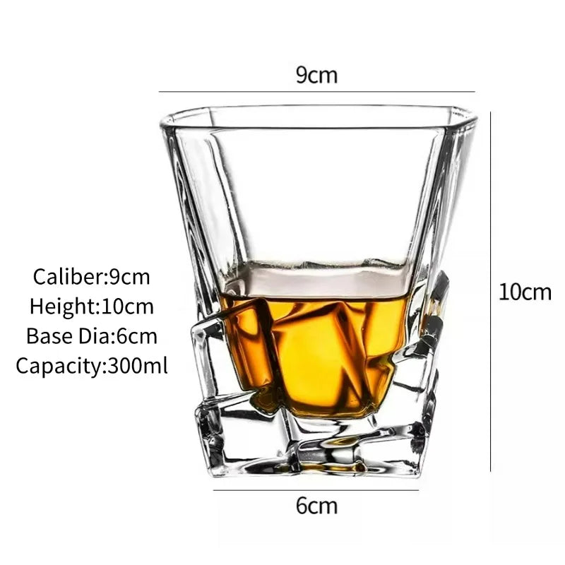 Whiskey Glasses,Engraved Whiskey Glass,Old Fashioned Whiskey Glasses,Classical Scotch Glasses,Perfect Gift for Scotch Lovers