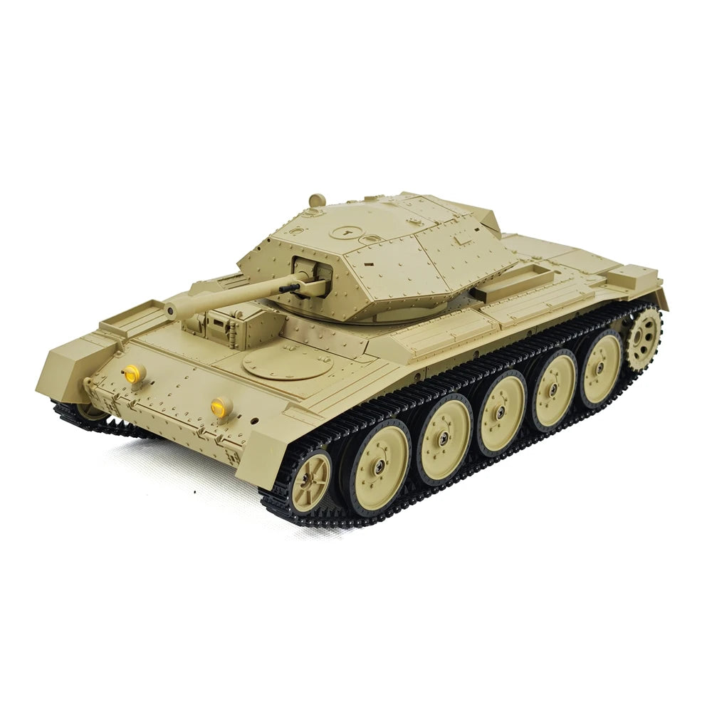 Coolbank 1/16 UK Crusader Mk.III Model tank Combat Vehicle Light with Smoke Turret Rotation 360° remote control Car Toys for Boy