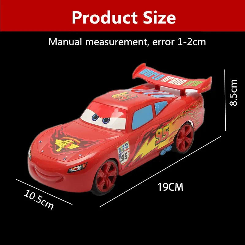 Anime Pixar Cars 3 Electric Toy Car Lightning Mcqueen Spider Man Four Channel Remote Control Car Model Toys For Children Gift