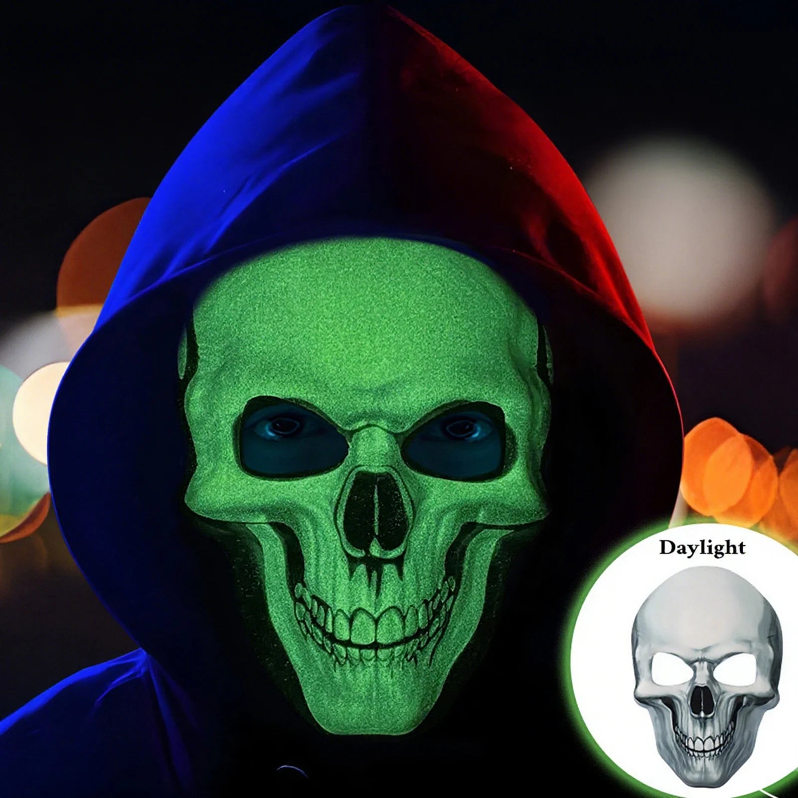 Skeleton Skull Ghost Death Mask Horror Full Head Mask Prank Cosplay Costume Scary Movie Ghostface Props Home Decor Party Supplie