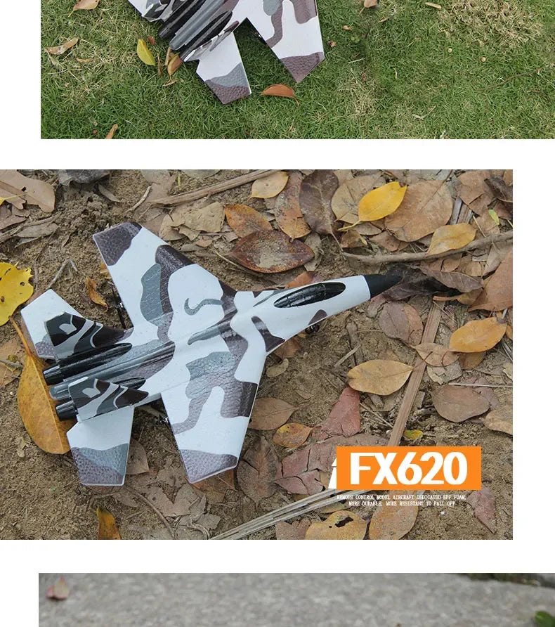 FX620   RC Foam Aircraft SU-35 Plane 2.4G   Remote Control Fighter- Plane Glider Airplane Foam Boys Toys for Children