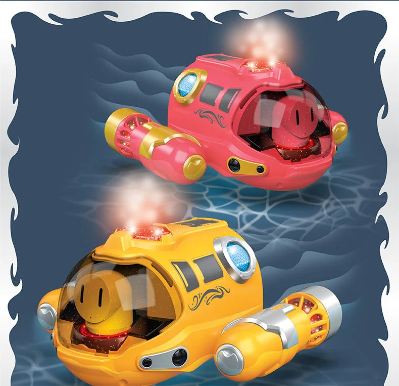 RC Boat Remote Control Boats Spray Powerboat Twin Propeller 2.4G Radio Controlled Ship with Lights Toys for Boys Girl Kids Gifts
