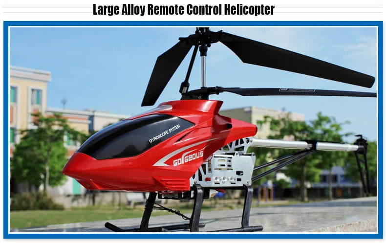 3.5CH Rc Helicopter Extra Large Remote Control Drone Durable Charging Model UAV Outdoor Aircraft Helicoptero Gift Toys for Kids