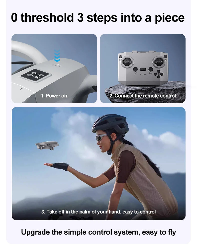 GT3 Mini RC Drone 4K Dual Aerial HD Photography Optical Flow Positioning Obstacle Avoidance UAV Remote Control Quadcopter