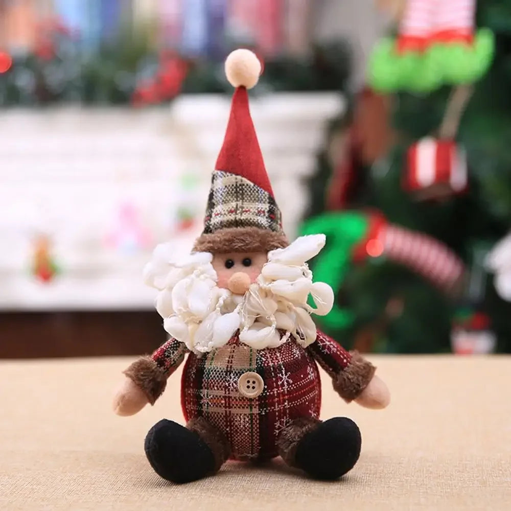 Christmas Santa Doll Merry Christmas Decorations For Home 2024 Table Xmas Ornaments Navidad Natal Noel New Year Decor 2025 Gifts