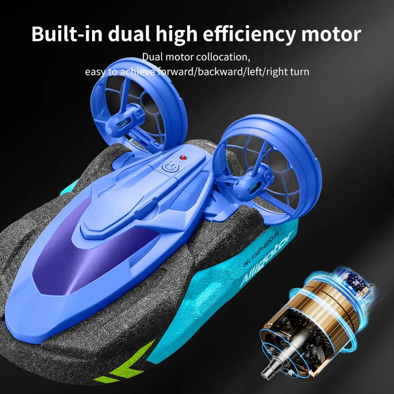New S10 Water and Land 2 IN 1 Remote Control Drift Car Hovercraft Deformation Multifunctional RC Hovercraft Boat Car Kid RC Toy