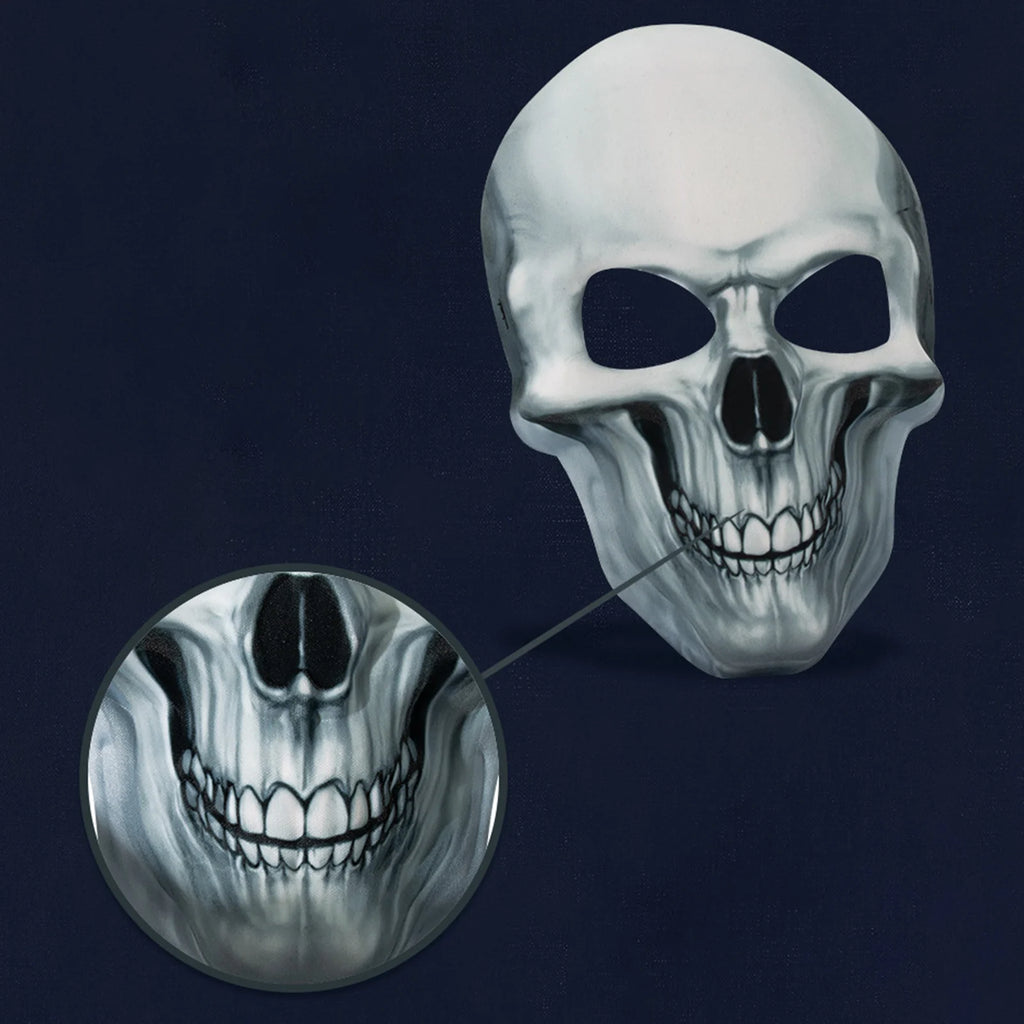 Skeleton Skull Ghost Death Mask Horror Full Head Mask Prank Cosplay Costume Scary Movie Ghostface Props Home Decor Party Supplie