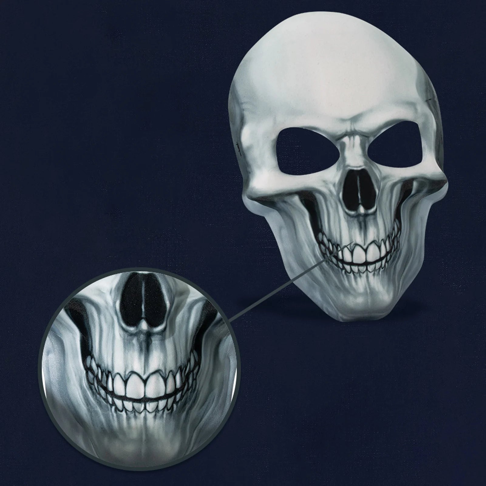 Skeleton Skull Ghost Death Mask Horror Full Head Mask Prank Cosplay Costume Scary Movie Ghostface Props Home Decor Party Supplie