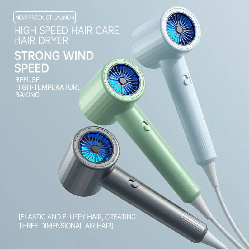 Hair Dryer, High-Speed Electric Turbine Airflow, Low Noise, Constant Temperature And Quick Drying Wind Speed 62m/s1800WQuick Dry