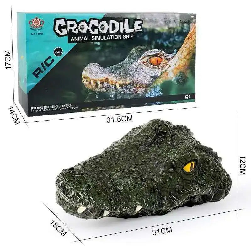 Remote Control Crocodile Boat Fast  Toy ip Simulation Children's Plaything Handheld Controller Operated Model Boat