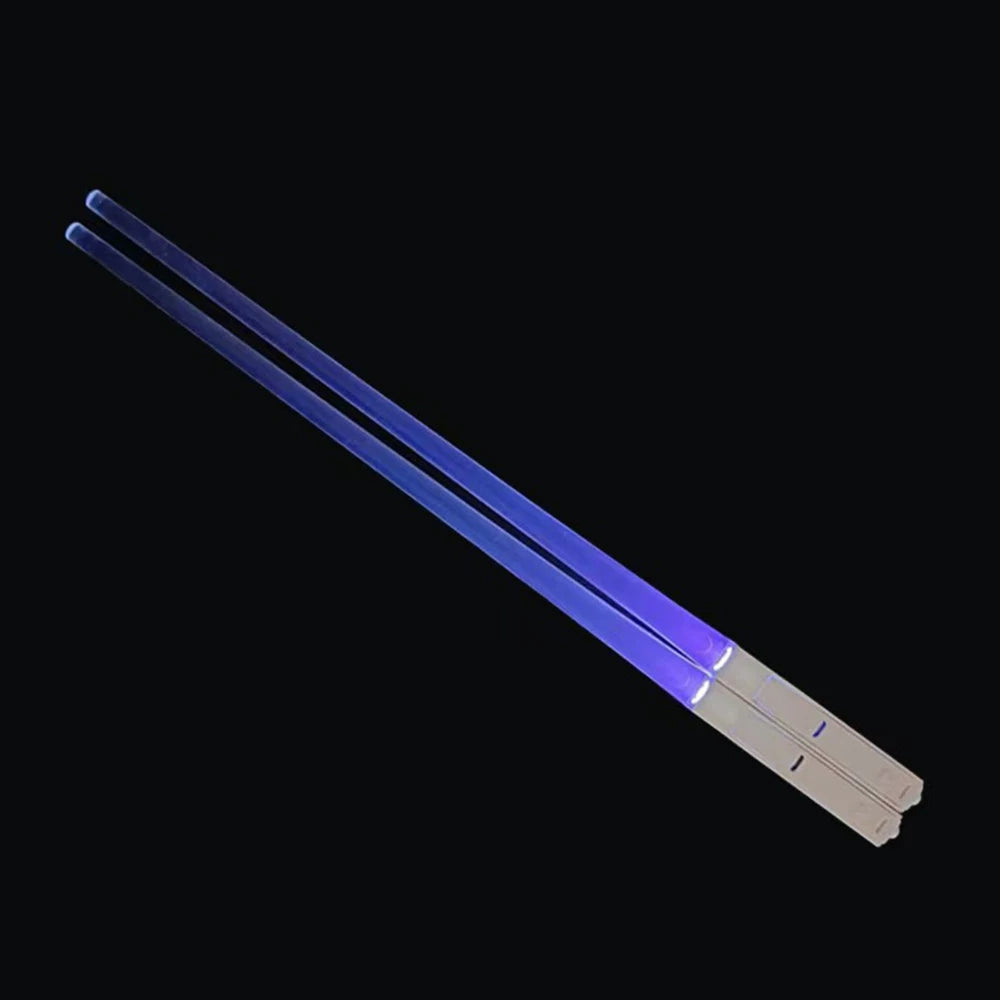 1Pair LED Lightsaber Luminous Chopsticks Detachable Washable Reusable BPA Free Tableware For Kitchen Dinner StarWar Theme Party