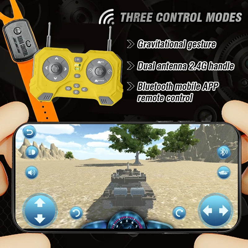 Rc Tank 99 T90 Remote Control Tanks 13Ch Shootting Function Crawler Battle Toy Car Model Electronic Toys for Boys Children Gifts