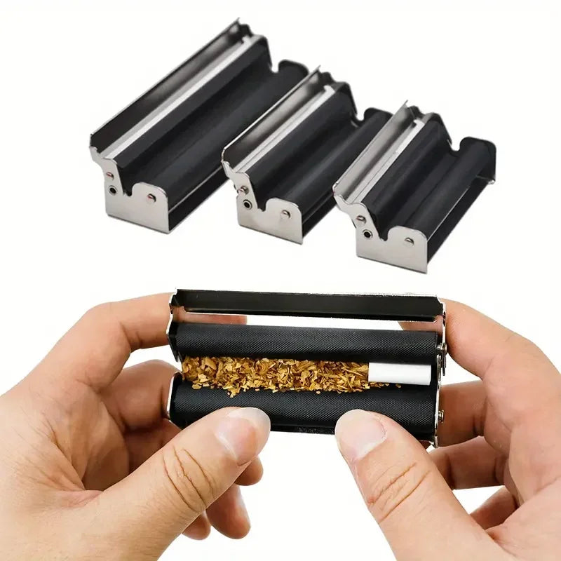 WE PUFF Portable Mini Metal Manual Rolling Machine 70/78/110 MM Paper Tobacco Hand Roller Cigarette Maker Gadgets for Men Gift