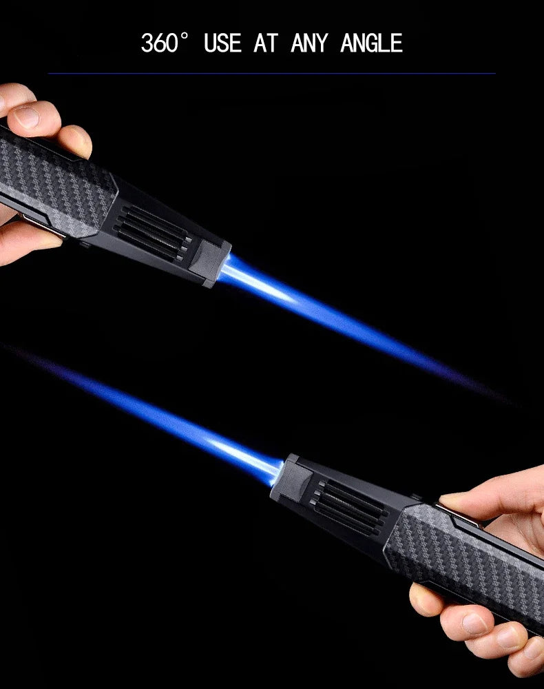 Kitchen BBQ Cigar Big Jet Flame Fire Butane Torch Outdoor Powerful Flame Camping Gun Lighter Mans Tools Without Gas No Box