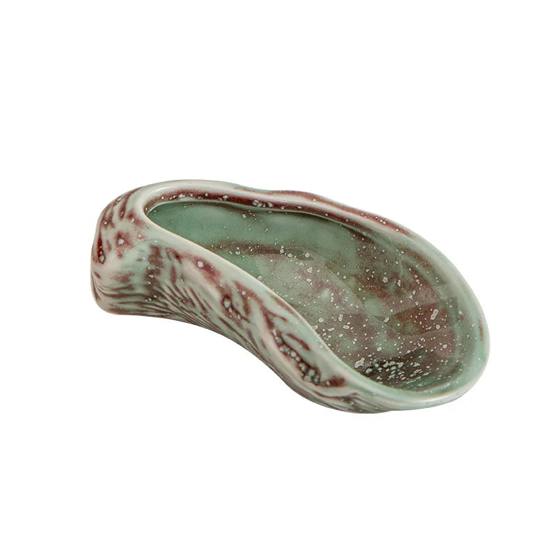 Ceramic Tableware Oyster Plate Dining Plates Snack Bowl Dim Sum Dish Dessert Plate Cold Dish Tray Fruit Bowl Taste Plates