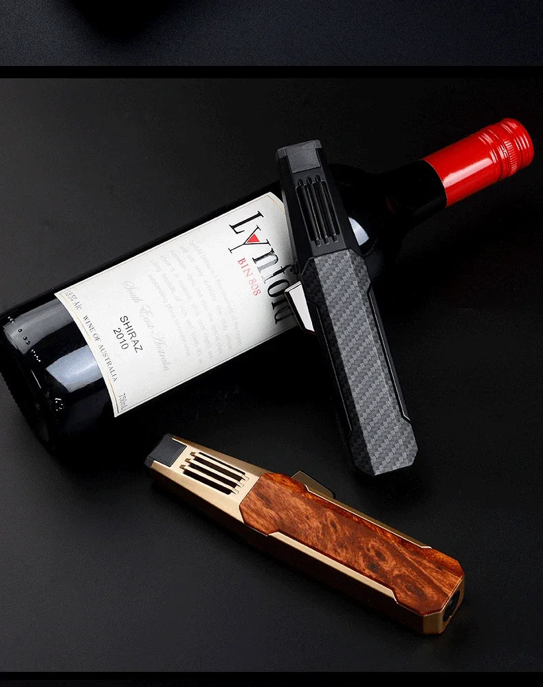 Kitchen BBQ Cigar Big Jet Flame Fire Butane Torch Outdoor Powerful Flame Camping Gun Lighter Mans Tools Without Gas No Box