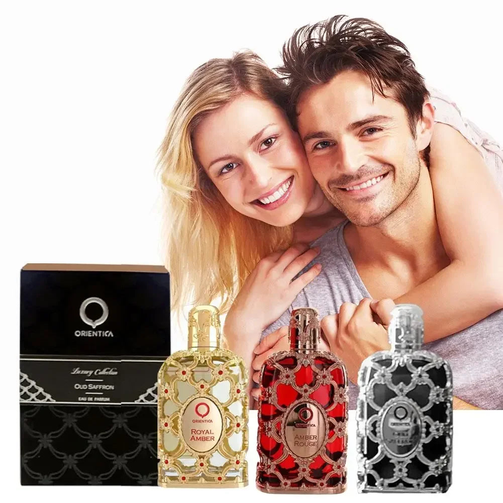 100ML Orientica Royal Amber Rouge Oud Saffron Men Women Eau De Spray Unisex Neutral Glass Bottle Rose Cologne Long Lasting Smell