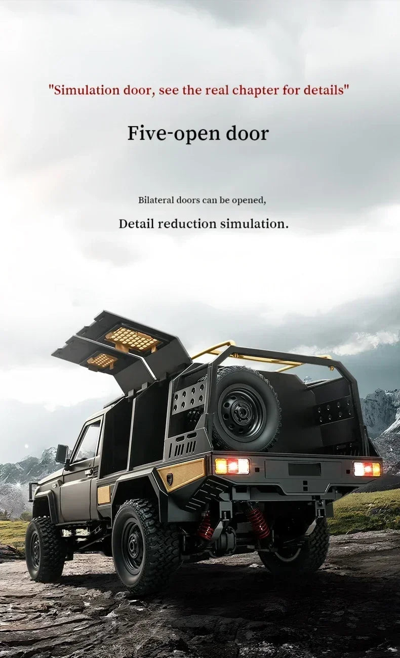 MN128 1/12 RC Car 4WD Jeep Model 2.4G Remote Control LED Light 4X4 Off Road 4WD Climbing RC Truck Electric Toy Car Gift for Boy