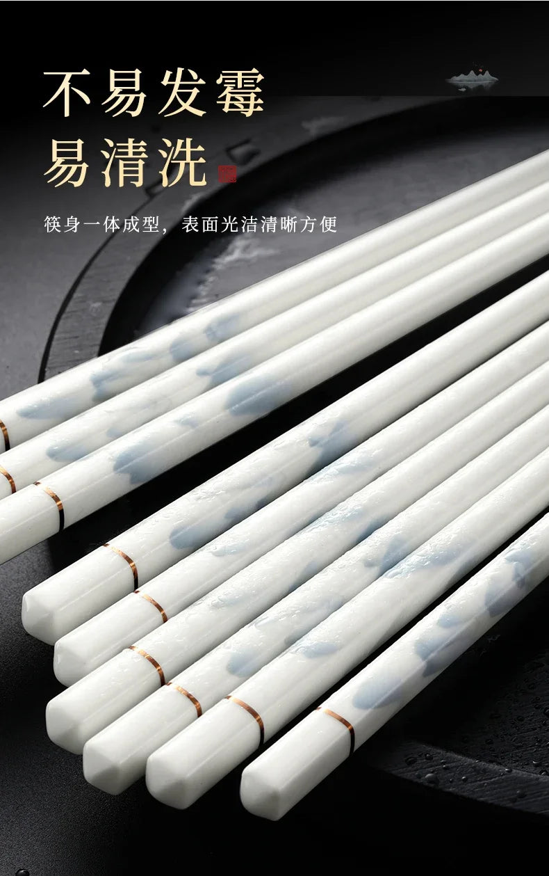 High End New Antibacterial, Mildew Proof, Anti Slip Chopsticks for Household Use, Heat-resistant Household Chopsticks
