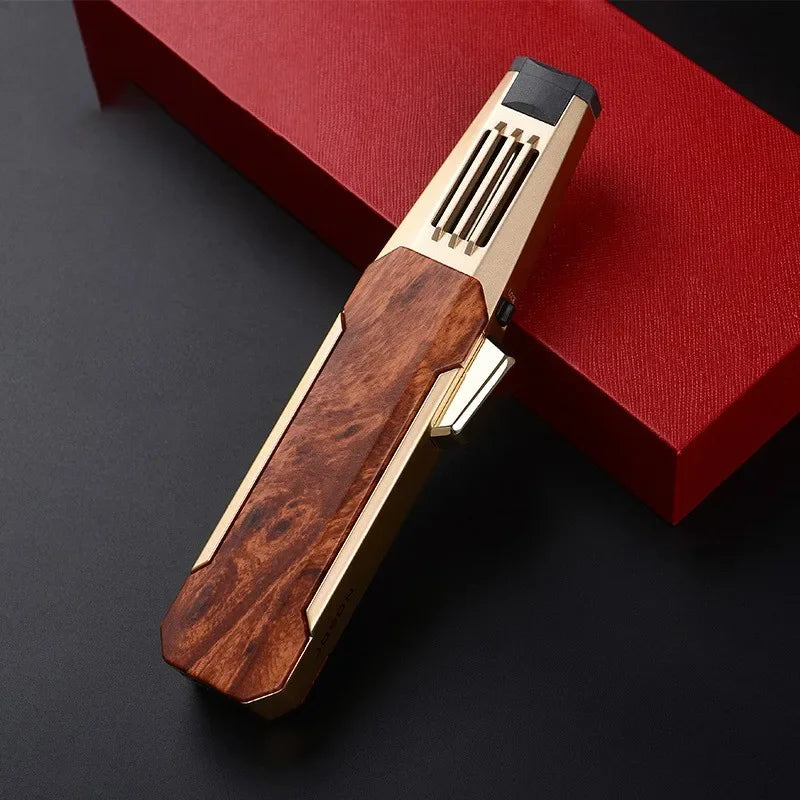 Kitchen BBQ Cigar Big Jet Flame Fire Butane Torch Outdoor Powerful Flame Camping Gun Lighter Mans Tools Without Gas No Box