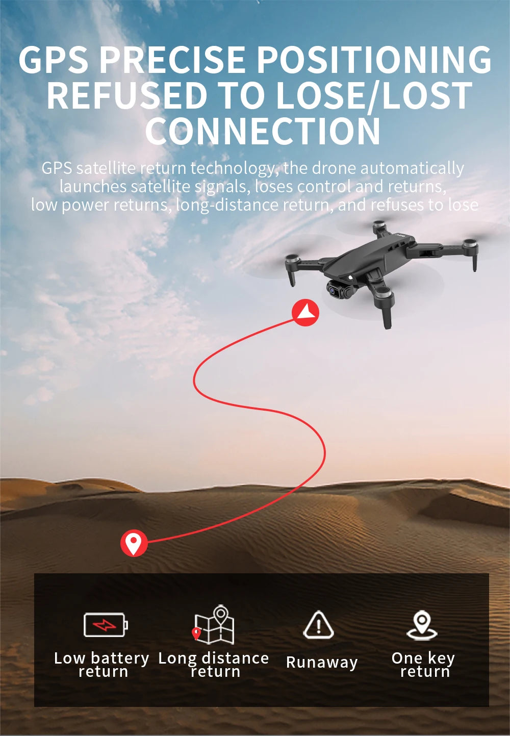 LYZRC L900 PRO SE Drone 4K Professional HD Dual Camera GPS Dron 5G WIFI FPV Foldable Quadcopter Brushless Motor RC Helicopter