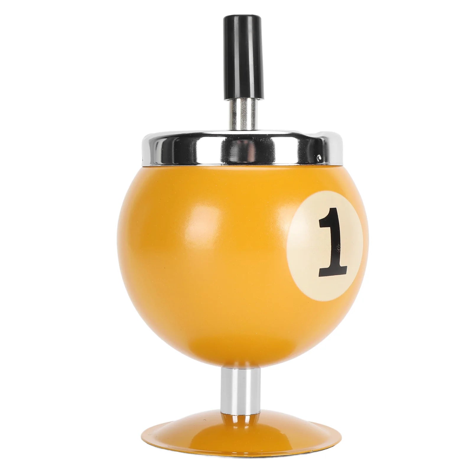 Ashtray Billiard Ashtray with Lid Windproof Automatic Extinguishing Decorative Ashtray for Home Restaurant KTV Bar Cigar Ashtray