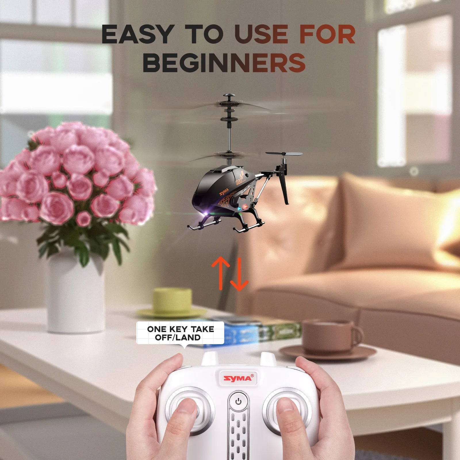 SYMA Remote Controlled Helicopter Q20 RC Aircraft with Altitude Hold, One Key take Off/Landing, 3.5 Channel, UFO Gift for Kid