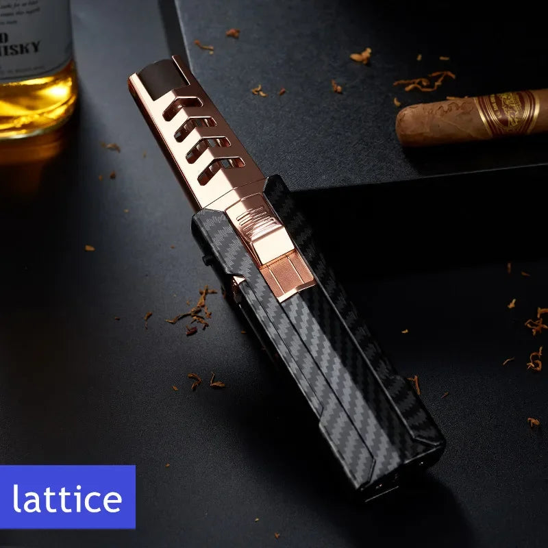 Kitchen BBQ Cigar Big Jet Flame Fire Butane Torch Outdoor Powerful Flame Camping Gun Lighter Mans Tools Without Gas No Box