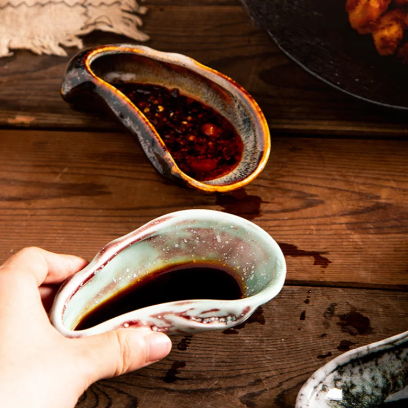Ceramic Tableware Oyster Plate Dining Plates Snack Bowl Dim Sum Dish Dessert Plate Cold Dish Tray Fruit Bowl Taste Plates
