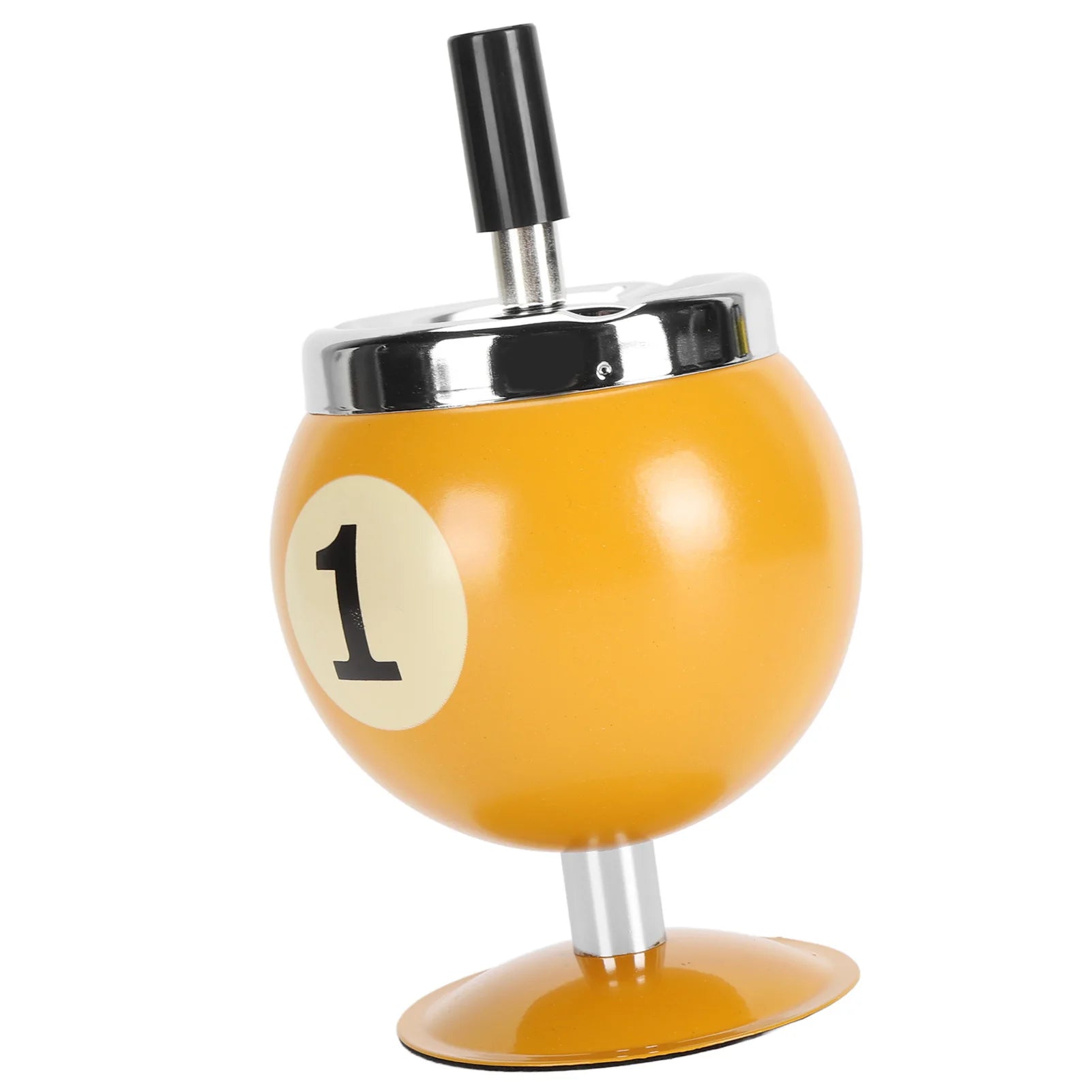Ashtray Billiard Ashtray with Lid Windproof Automatic Extinguishing Decorative Ashtray for Home Restaurant KTV Bar Cigar Ashtray