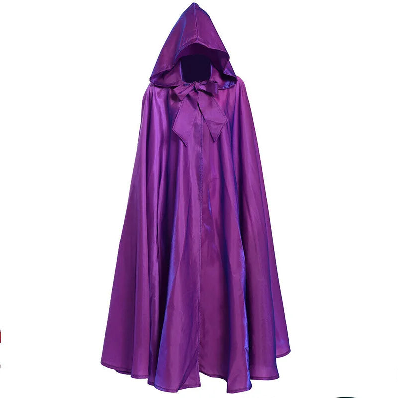 Halloween costume, medieval cloak, wizard's robe, death role-playing costume