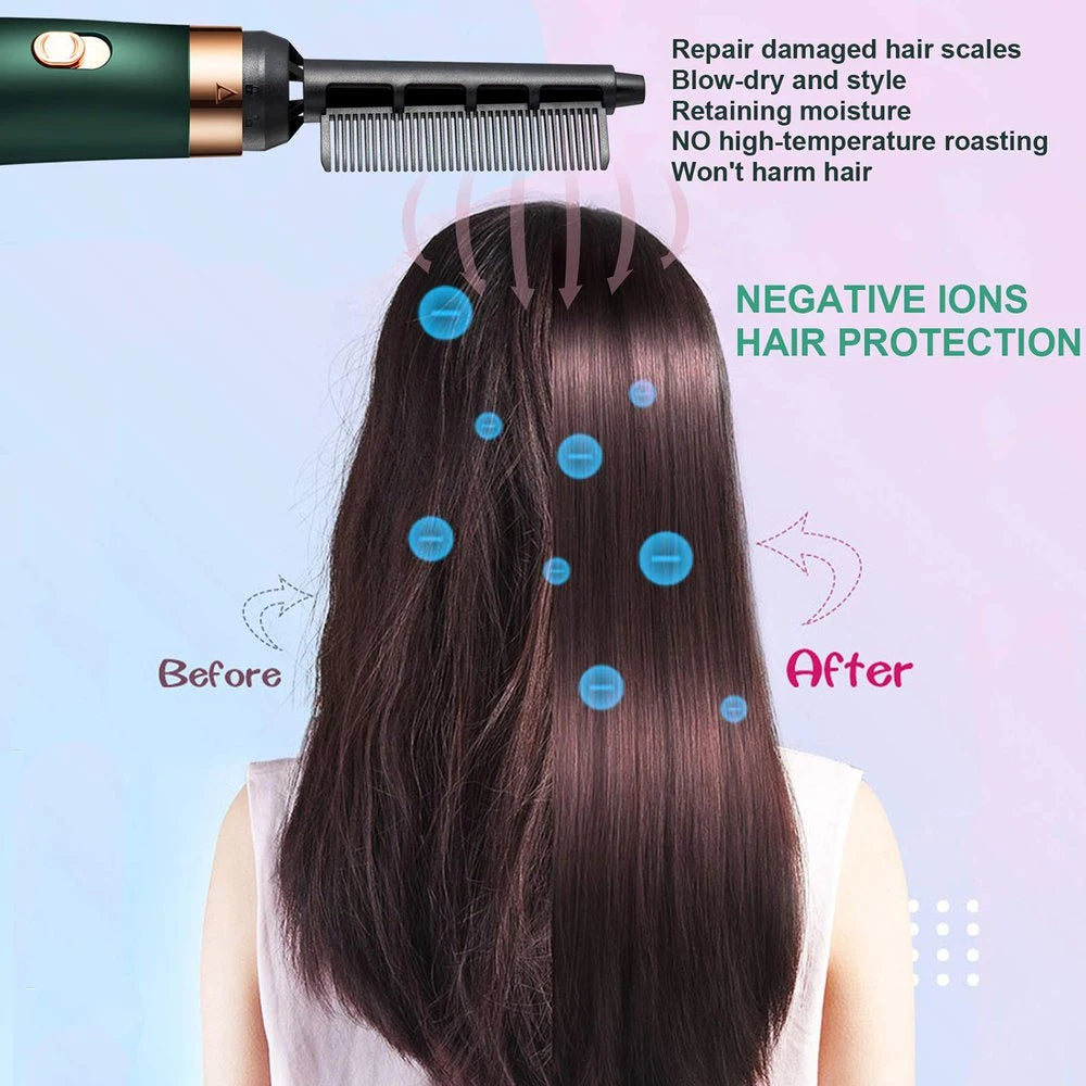 NEW Hair Dryer Comb Hot Air Curling For Hair Roller Blow Dryer Ionic Hair Straightening Brush Quick Dry Hair Curler Curling Iron