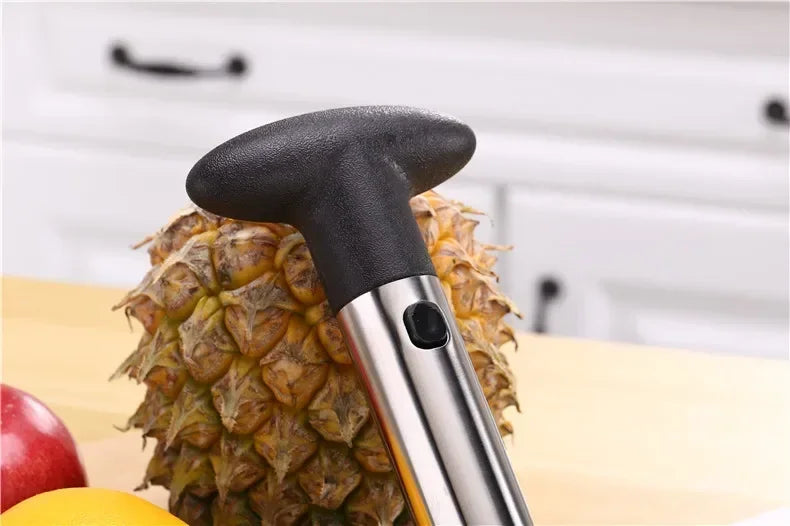 Stainless Steel Pineapple Cutter, Sharp Blade Fruit Peeler with Slicing Knives for Home & Kitchen Use