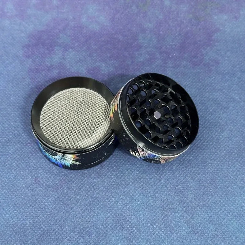 2inch Moon Herb Grinder Spice Manual Crusher Metal Pestle 4-Layers Pepper Mortar Salt Mill Grinder Tools Smoking Accessories