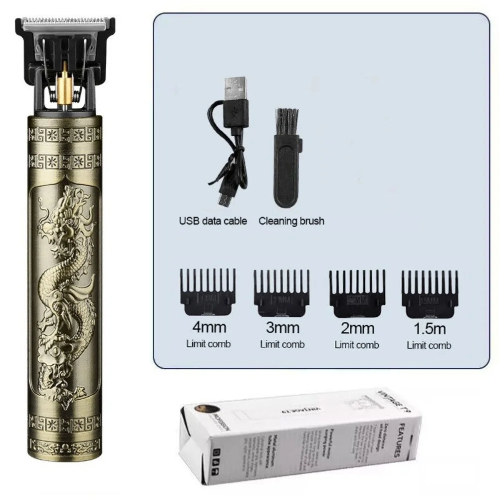 T9 USB Rechargeable Electric Hair Clipper Machine Man Shaver Trimmer Barber Technical Beard Trimmer For Men Hair Care Cutting