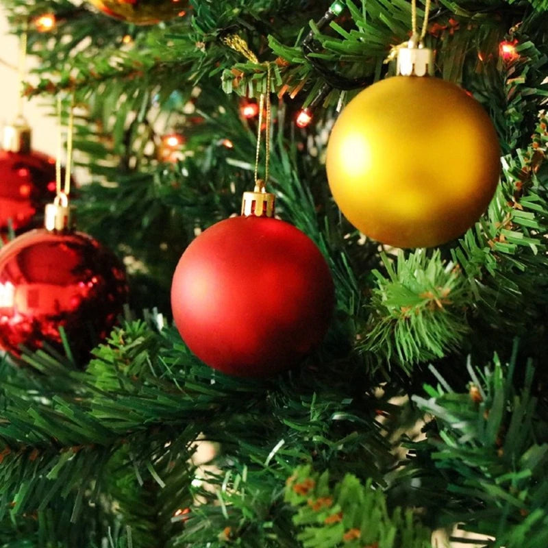 44Pcs 3/6CM Christmas Ball Christmas Tree Decoration Ornaments for Home Decor Halloween New Year Navidad Pendant Ball Accessory