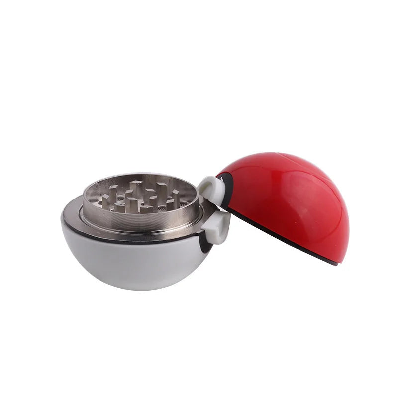 Cute Herb Grinder for Smoke Tobacco Grinder With Zinc Alloy Metal Sharp Teeth 3 Layers Tobacco Crusher Pokeball Grinder